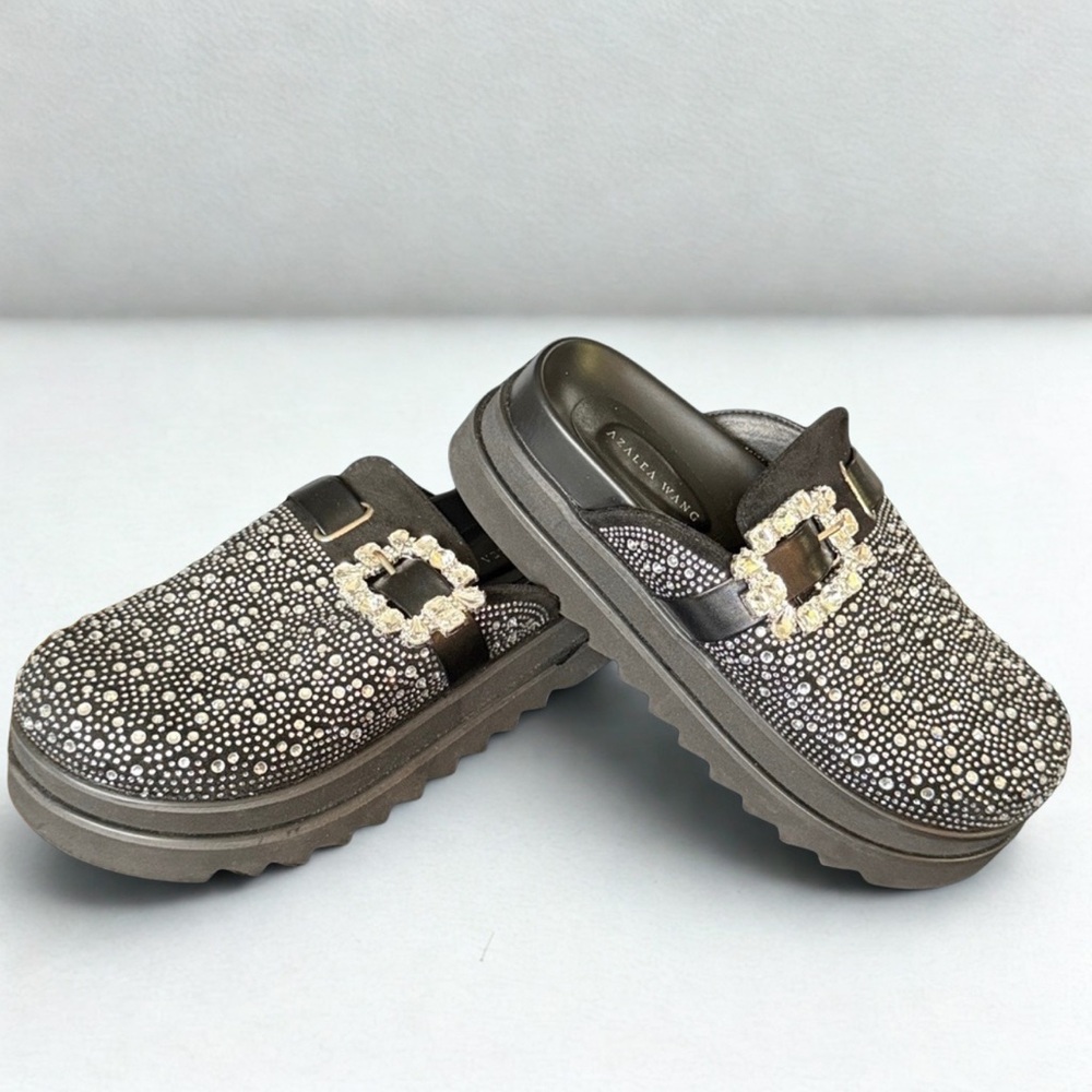 Desdemona Rhinestone Platform Clogs - Picture 5 of 6